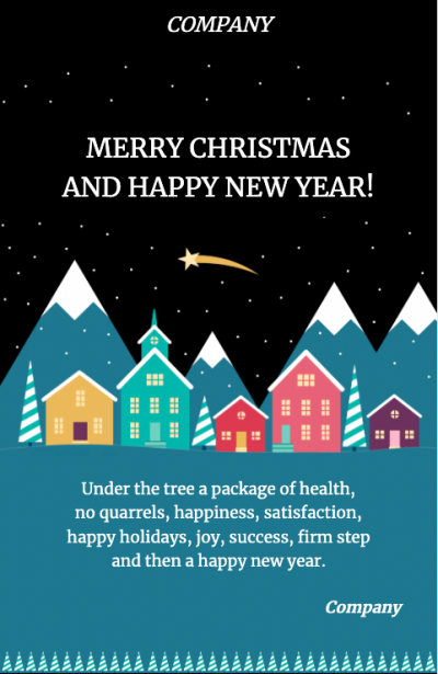 An example of a holiday campaign.